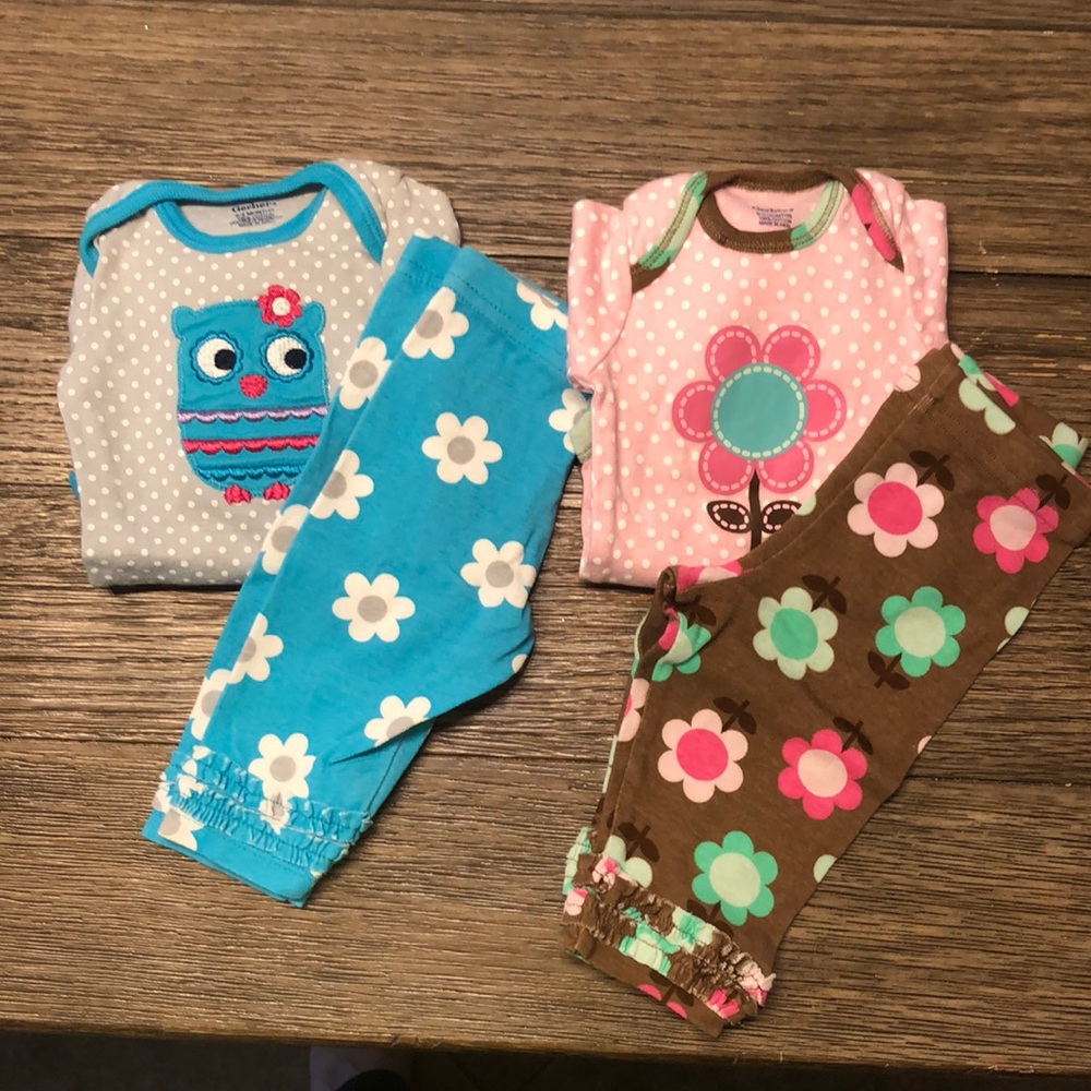 Gerber matching sets. 0-3 months